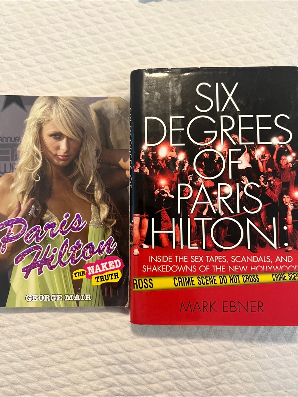 Y2K Paris Hilton Pop Culture Book Bundle - The Naked Truth & Six Degrees